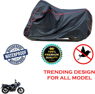 THE REAL ARV Waterproof Two Wheeler Cover for Bajaj(Discover 135, Black)
