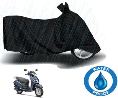 RAAMKM Waterproof Two Wheeler Cover for Hero, Honda, Royal Enfield, TVS(Street Scrambler BS6, Black)