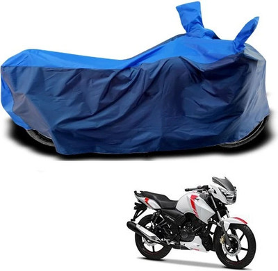 Varnwal E Commerce Waterproof Two Wheeler Cover for TVS(Apache, Blue)