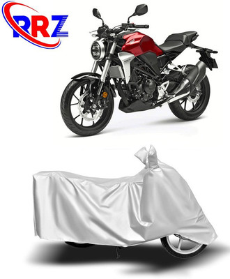 RRZ Waterproof Two Wheeler Cover for Honda(CB300R, White)