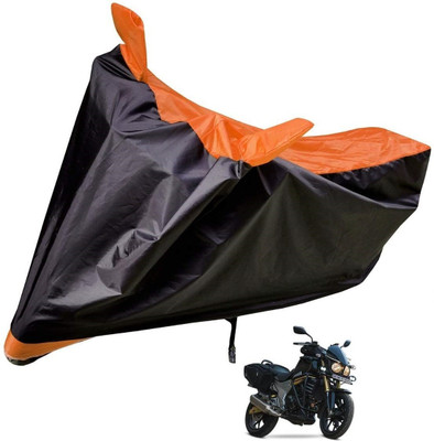 MOCKHE Two Wheeler Cover for Mahindra(Mojo, Orange)