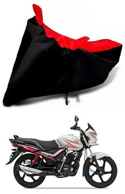 DeepShakshi AUTOMOTIVE Waterproof Two Wheeler Cover for TVS(Star, Black, Red)