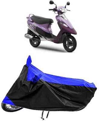 Mdstar Waterproof Two Wheeler Cover for TVS(Pep Plus, Blue)