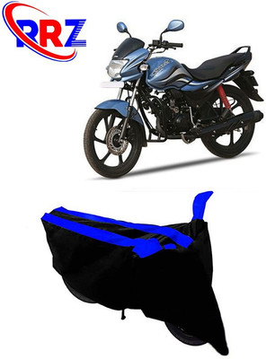RRZ Waterproof Two Wheeler Cover for Hero(MotoCorp Passion Pro, Black, Blue)