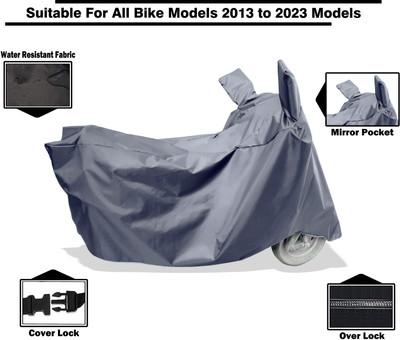 Amexride Two Wheeler Cover for Mahindra(Mojo UT 300, Grey)