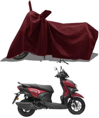 MWBB Waterproof Two Wheeler Cover for Yamaha(Cygnus Ray ZR BS6, Maroon)