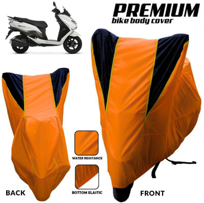 MADAFIYA Two Wheeler Cover for Suzuki(Burgman Street 125, Orange, Black, Yellow)