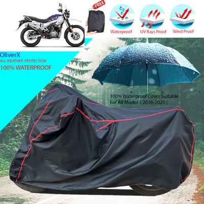OliverX Waterproof Two Wheeler Cover for Hero(MotoCorp XPulse 200T, Black)