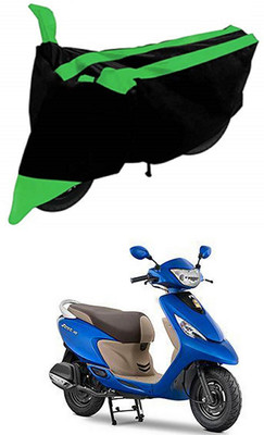 MMSSTAR Waterproof Two Wheeler Cover for TVS(Zest 110, Green, Black)