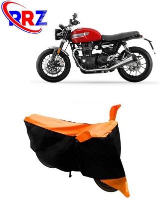 RRZ Waterproof Two Wheeler Cover for Triumph(Speed Twin, Black, Orange)