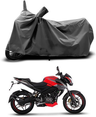 DeepShakshi AUTOMOTIVE Two Wheeler Cover for Bajaj(Pulsar 200 NS DTS-i, Grey)