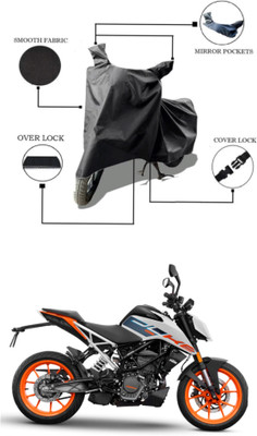 MMSSTAR Waterproof Two Wheeler Cover for KTM(125 Duke BS6, Black)