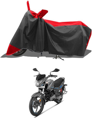 KEDIT Two Wheeler Cover for Hero(Glamour i3s BS6, Red, Black)