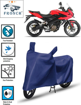 FRONCH Waterproof Two Wheeler Cover for Bajaj(Pulsar 250, Blue)