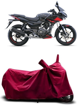 Coxtor Waterproof Two Wheeler Cover for Bajaj(Pulsar 220F, Maroon)