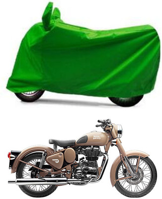 Furious3D Two Wheeler Cover for Royal Enfield(Classic Desert Storm, Green)