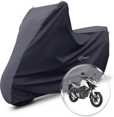 Neodrift Two Wheeler Cover for Honda(CB Hornet 160R, Grey, Black)