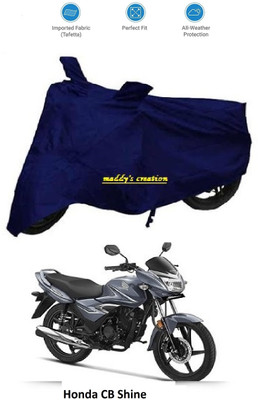 maddy's creation Waterproof Two Wheeler Cover for Honda(CB Shine, Blue)