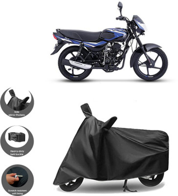WMIZEXA Waterproof Two Wheeler Cover for Universal For Bike(CT100, Black)