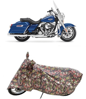 Coxtor Waterproof Two Wheeler Cover for Harley Davidson(Road King, Multicolor)