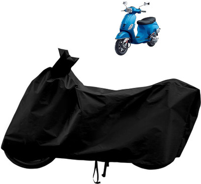 Horseyaart Waterproof Two Wheeler Cover for Vespa(Vespa SXL 150, Black)