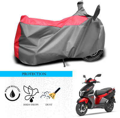 SnehaSales Waterproof Two Wheeler Cover for TVS(Ntorq 125, Grey, Red)