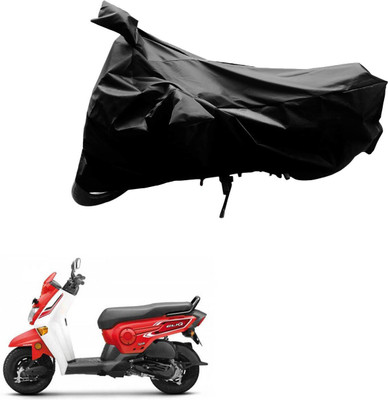 Mdstar Waterproof Two Wheeler Cover for Hero(Duet, Black)