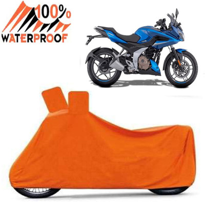 Autoinnovation Waterproof Two Wheeler Cover for Bajaj(Pulsar 250, Orange)
