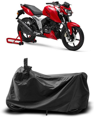 AASHTIK MART Two Wheeler Cover for TVS(Apache RTR 200, Black)