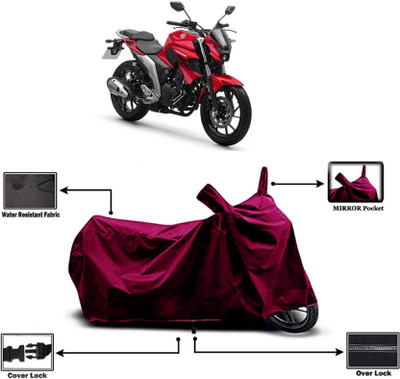 KEDIT Two Wheeler Cover for Yamaha(Fazer-250, Maroon)