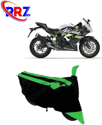 RRZ Waterproof Two Wheeler Cover for Kawasaki(Ninja, Black, Green)
