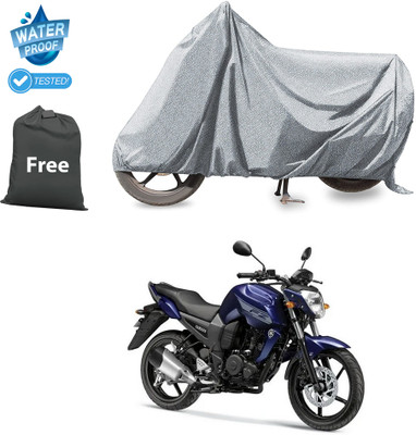 PAGORA Waterproof Two Wheeler Cover for Yamaha(FZ-FI BS6, Silver)