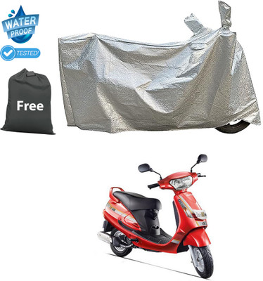 PAGORA Waterproof Two Wheeler Cover for Mahindra(Duro DZ, Silver)