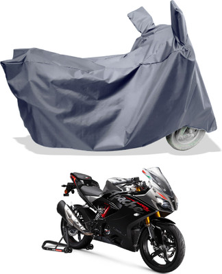 Amexride Two Wheeler Cover for TVS(Apache RTR 310, Grey)