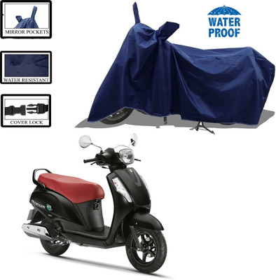 WMIZEXA Waterproof Two Wheeler Cover for Suzuki(Access, Blue)