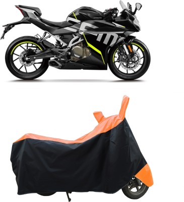 Coxtor Waterproof Two Wheeler Cover for CFMoto(250SR, Orange)