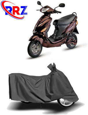 RRZ Waterproof Two Wheeler Cover for Hero(Electric Wave Dx, Grey)