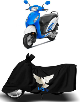 BigFly Two Wheeler Cover for Honda(Activa i, Black)