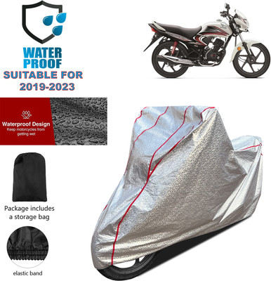 PAGORA Waterproof Two Wheeler Cover for Honda(Dream Yuga, Silver)