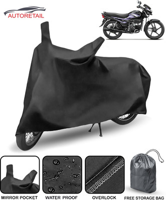 AutoRetail Waterproof Two Wheeler Cover for Hero(Super Splendor, Black)