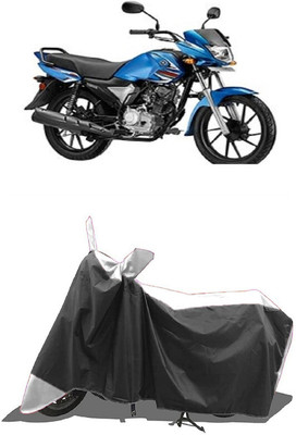SUGASHRI Waterproof Two Wheeler Cover for Yamaha(Saluto RX, White, Black)