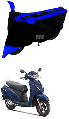 RRZ Two Wheeler Cover for Honda(Activa 4G, Black, Blue)
