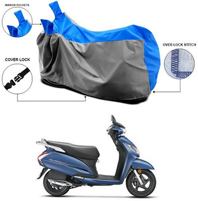 ANTHUB Waterproof Two Wheeler Cover for Honda(Activa 125, Blue, Grey)