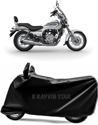 R Rayvin Star Two Wheeler Cover for Bajaj(Avenger 220 DTS-i, Black)