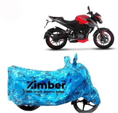 ZIMBER Two Wheeler Cover for Bajaj(Pulsar 200 NS DTS-i, Blue)