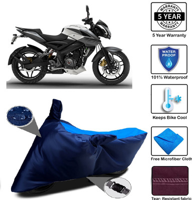 MISSION COLLECTION Waterproof Two Wheeler Cover for Bajaj(Pulsar, Blue)