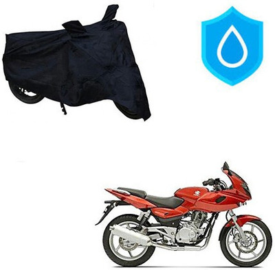 DeepShakshi AUTOMOTIVE Waterproof Two Wheeler Cover for Bajaj(Pulsar 220 DTS-i, Black)