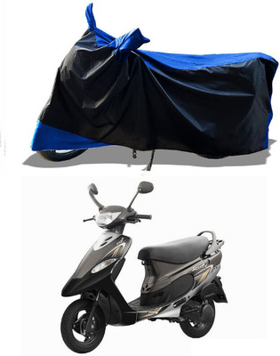 DeepShakshi AUTOMOTIVE Waterproof Two Wheeler Cover for TVS(Scooty Pep Plus, Blue)