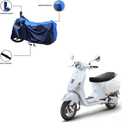 Furnish Flow Two Wheeler Cover for Vespa(Vespa LX 125, Blue)