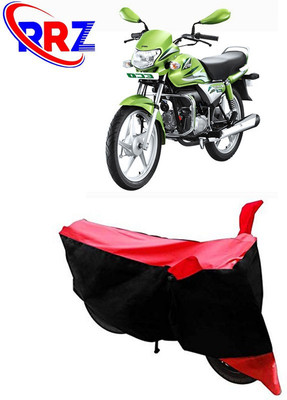 RRZ Waterproof Two Wheeler Cover for Hero(HF Deluxe Eco, Black, Red)